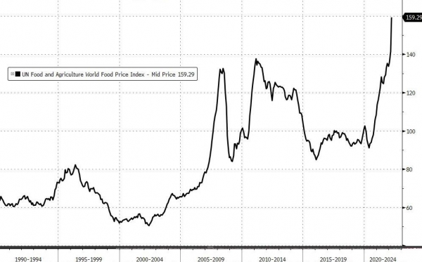 UN Food & Agriculture Food Price index