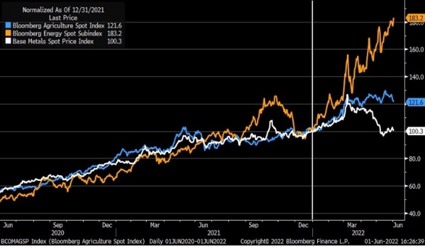 Divergence in the commodity bull market